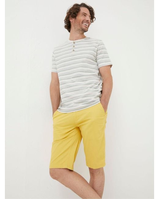 FatFace Yellow Fatface Mawes Chino Shorts for men