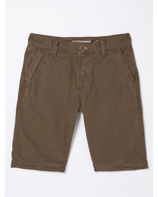 FatFace Yellow Fatface Cove Flat Front Shorts for men