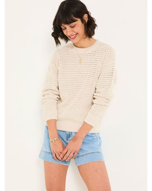 FatFace White Fatface Annabelle Knitted Jumper