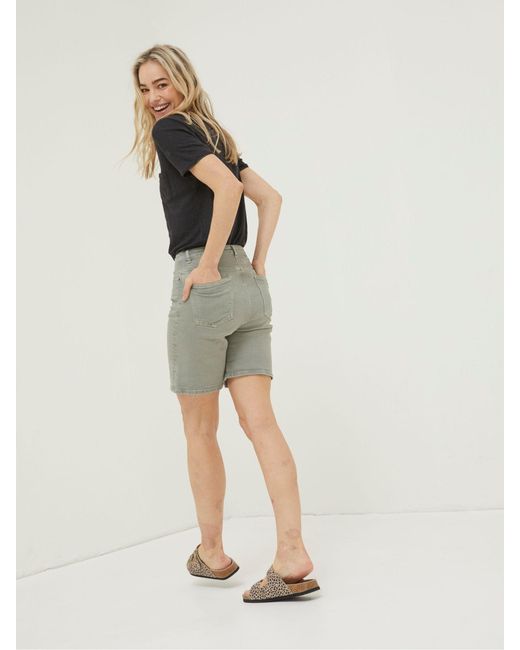 FatFace Green Fatface Darley Denim Shorts