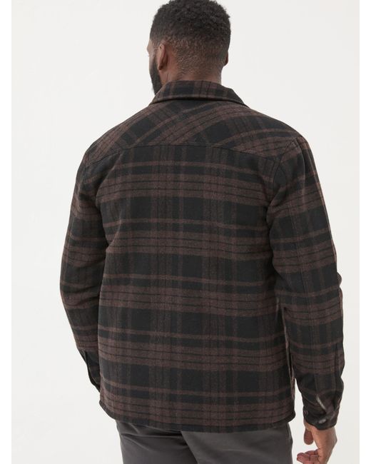 FatFace Gray Fatface Fjord Check Overshirt for men