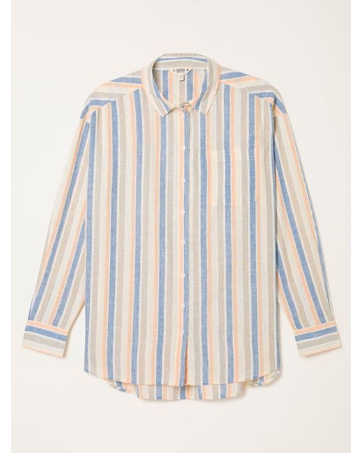 FatFace Natural Fatface Carolin Petite Stripe Shirt