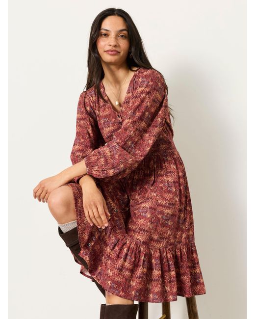 FatFace Multicolor Fatface Eden Regular Jacquard Dress