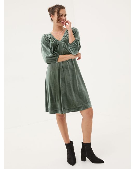 FatFace Black Fatface Gracie Velvet Dress