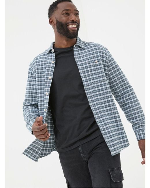 FatFace Brown Fatface Lewes Check Shirt for men