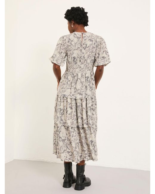 FatFace Natural Fatface Milly Regular Midi Dress