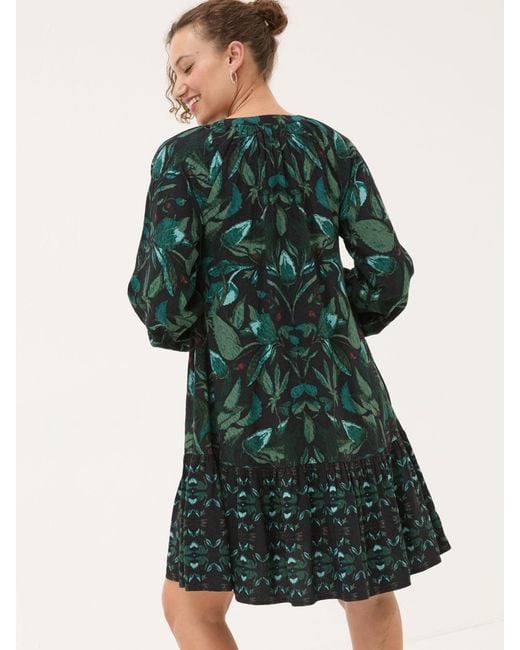 FatFace Green Fatface Dark Skies Amy Mirrored Tunic Dress