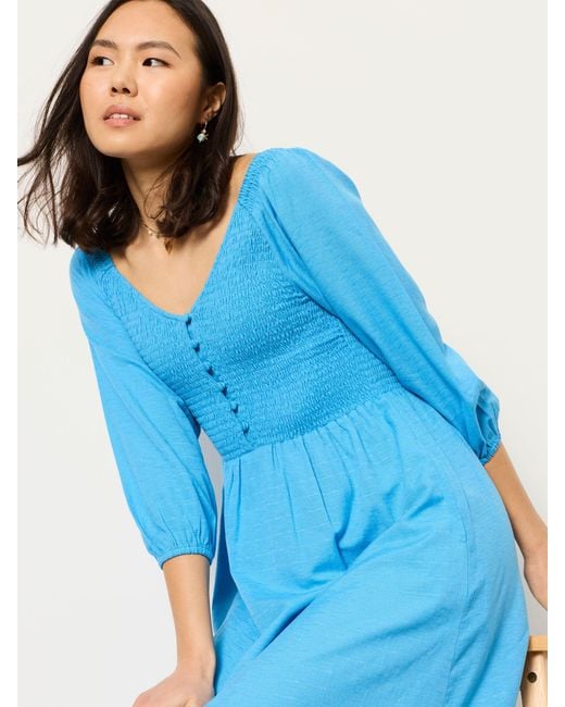 FatFace Blue Fatface Adele Petite Midi Dress