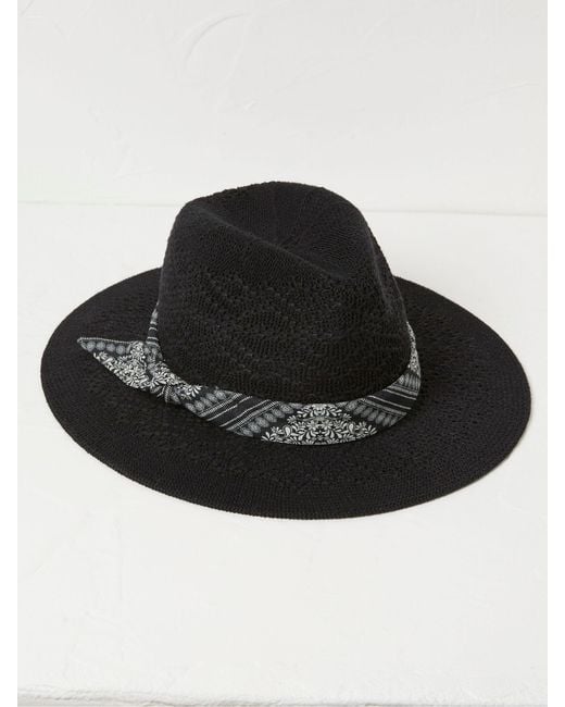 FatFace Black Fatface Fedora Hat