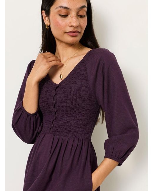 FatFace Purple Fatface Adele Petite Midi Dress