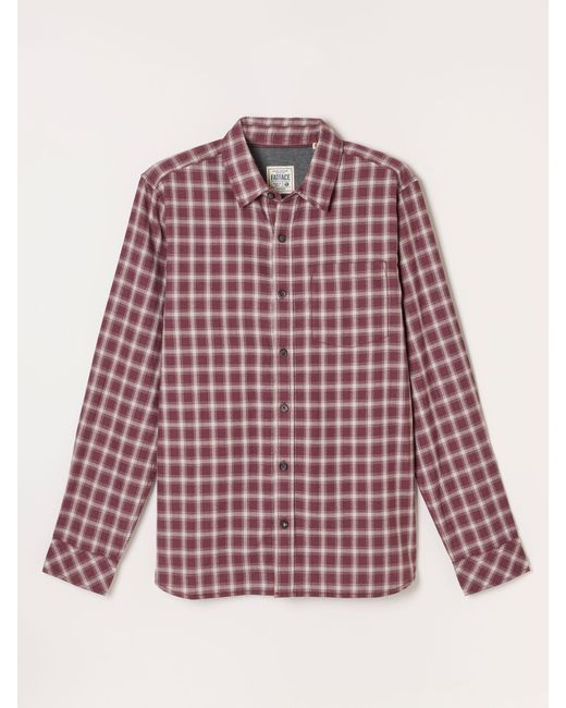 FatFace Red Fatface Madron Long Sleeve Check Shirt for men