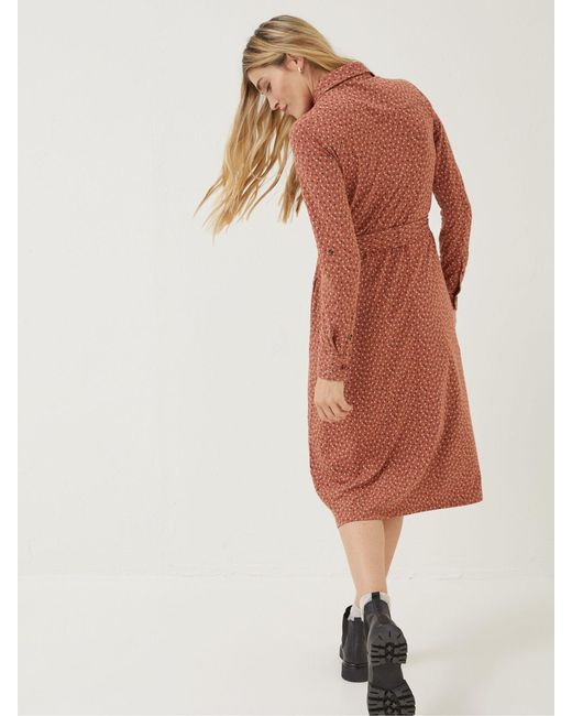 FatFace Brown Fatface Seed Geo Sarah Jersey Dress