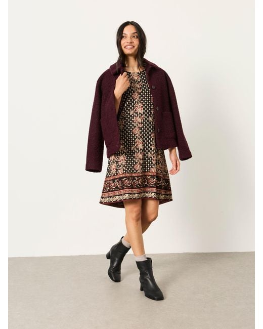 FatFace Natural Fatface Simone Petite Jersey Dress