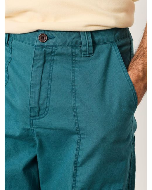 FatFace Blue Fatface Pascal Utility Shorts for men