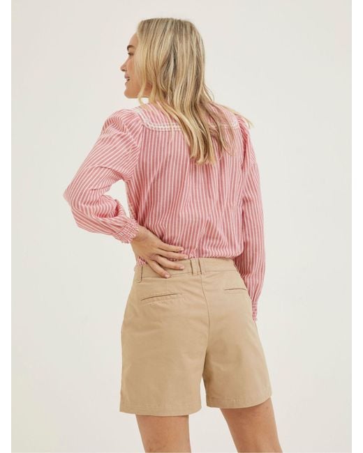 FatFace Pink Fatface Padstow Chino Shorts