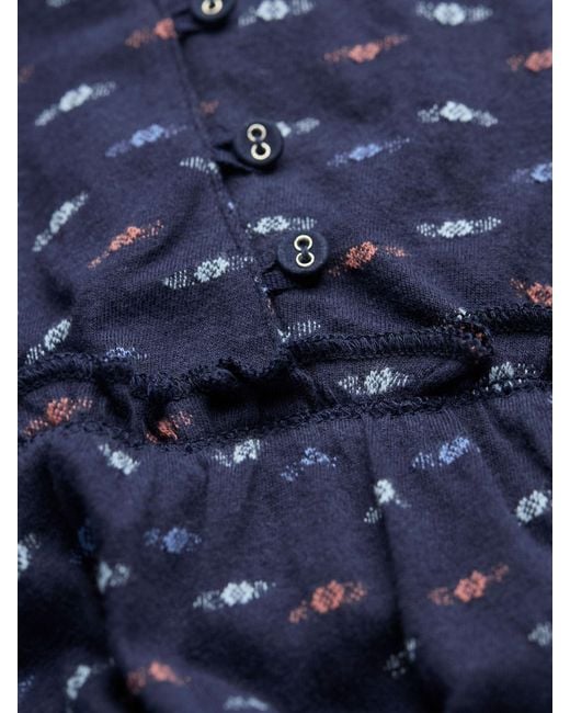 FatFace Blue Fatface Ivana Jersey 100% Cotton Dress