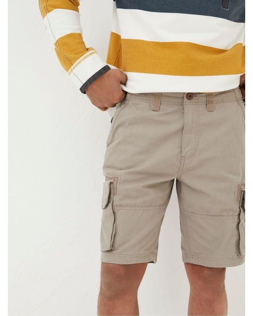 FatFace Yellow Fatface Breakyard Cargo Shorts for men