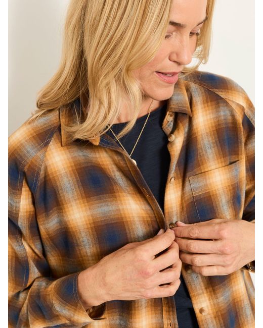 FatFace Blue Fatface Bessie Check Shirt