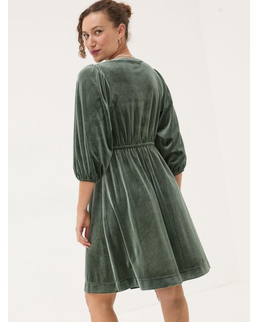FatFace Black Fatface Gracie Velvet Dress