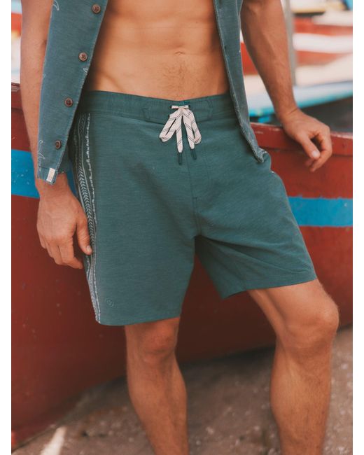 FatFace Blue Fatface Abstract Panel Board Short for men