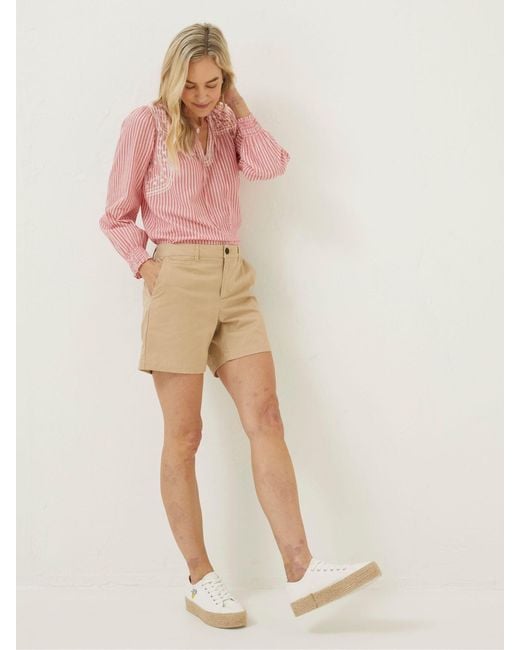 FatFace Pink Fatface Padstow Chino Shorts