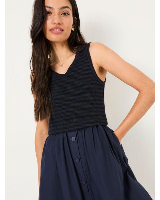 FatFace Blue Fatface Sal Midi Dress