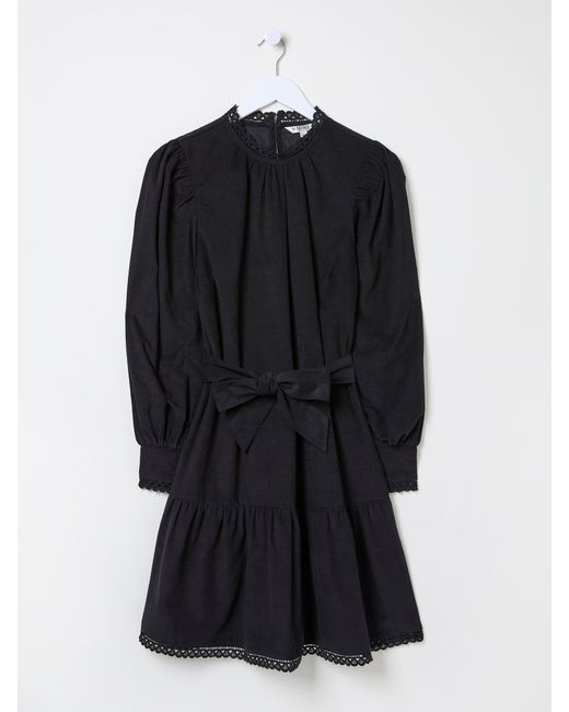 FatFace Black Fatface Adley Cord 100% Cotton Dress