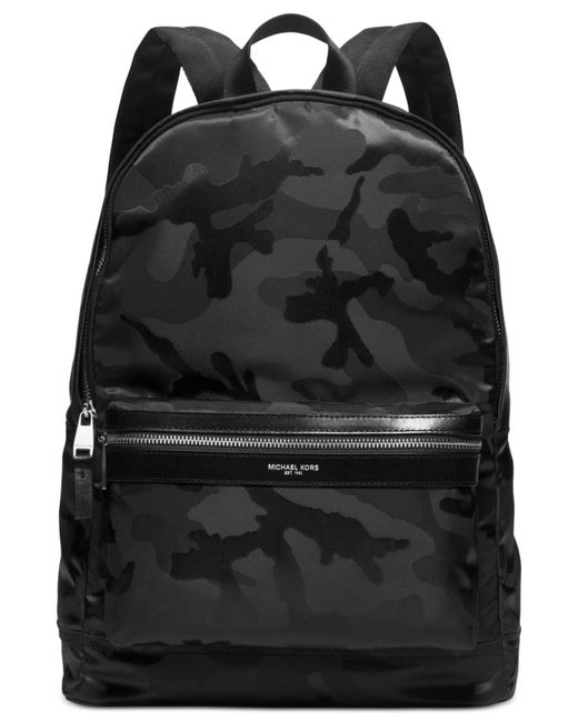 Michael Kors Black Kent Camo Backpack for men