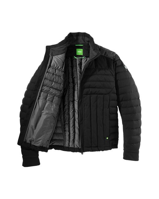 BOSS Green Down Jacket 'Jessino' in Black for Men | Lyst Australia