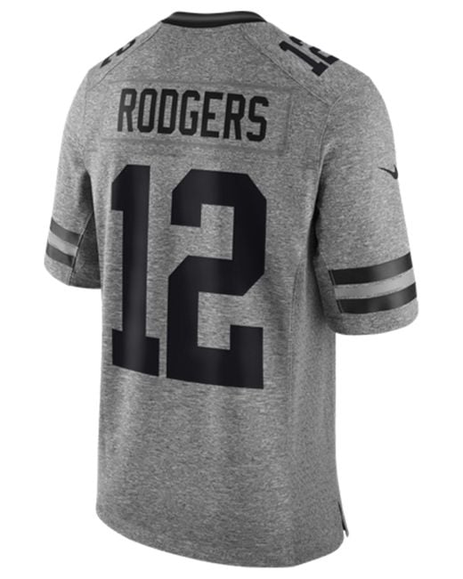 Nike Men's Aaron Rodgers Green Bay Packers Gridiron Jersey in Gray for Men