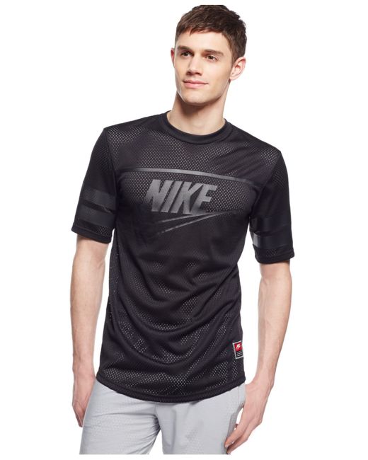 Nike Knows Franchise Mesh T-shirt in Black/Black (Black) for Men | Lyst