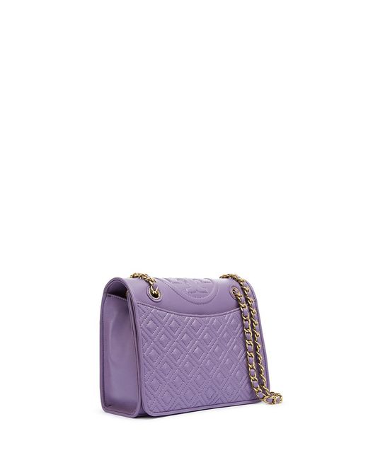 Tory Burch Fleming Medium Bag in Purple | Lyst