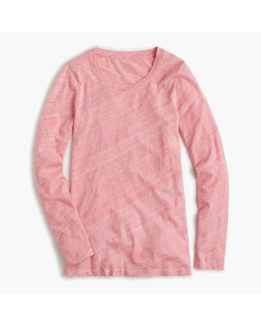 J.Crew Pink Tissue Long-sleeve T-shirt