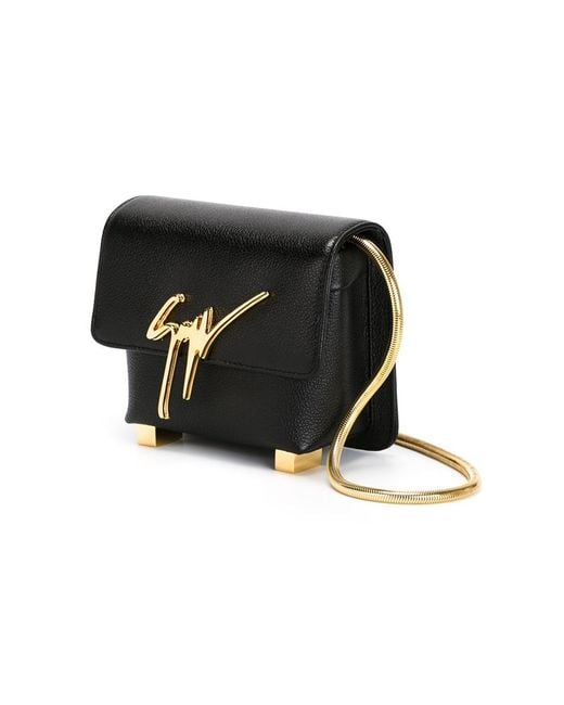 Giuseppe Zanotti Signature Shoulder Bag in Black | Lyst