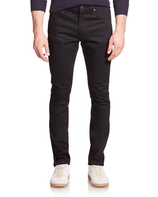 Nudie jeans Lean Dean Carrot Slimfit Jeans in Black for Men  Lyst