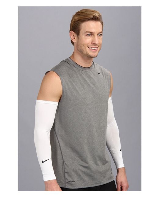 Nike Pro Combat Dri-Fit Shiver in White for Men