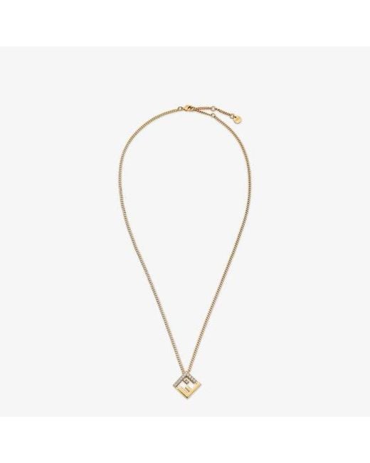Fendi Metallic Forever Necklace