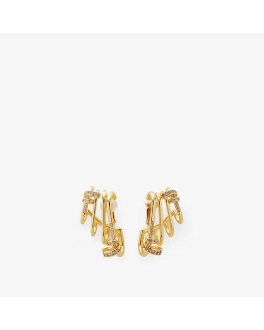 Fendi Metallic Filo Earcuff