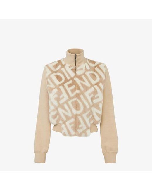 Fendi Natural Bomber Jacket