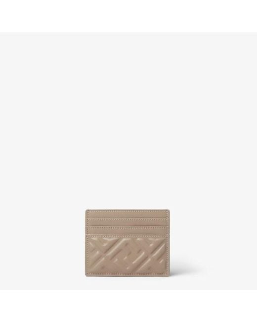 Fendi Gray Baguette Card Case