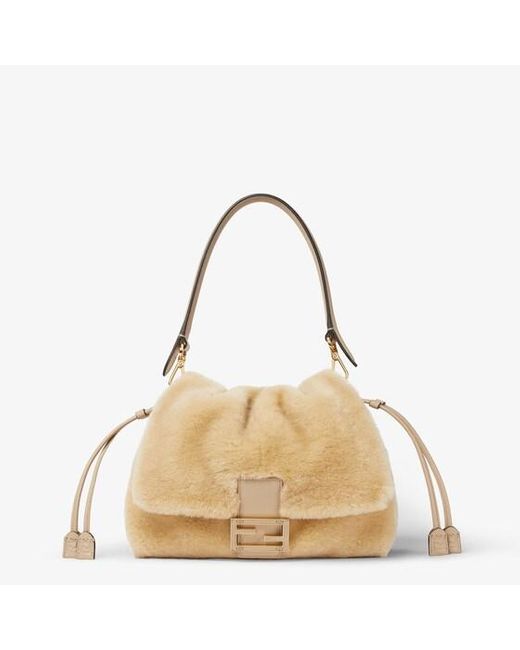 Fendi Natural Mamma Baguette Medium