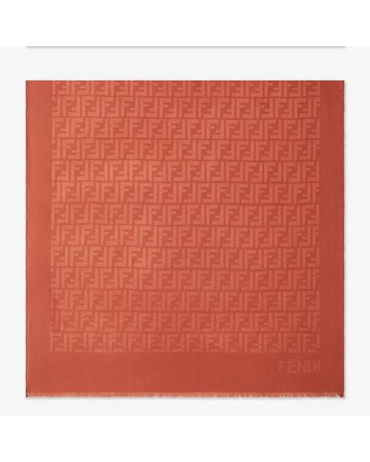 Fendi Orange Ff Stole