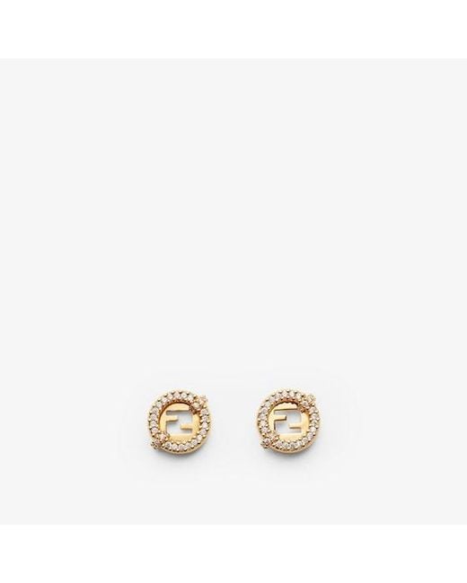 Fendi Metallic Everround Earrings