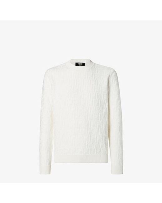 Fendi White Pullover for men