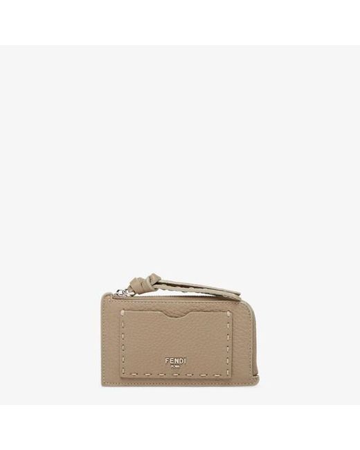Fendi Natural Peekaboo Card Case