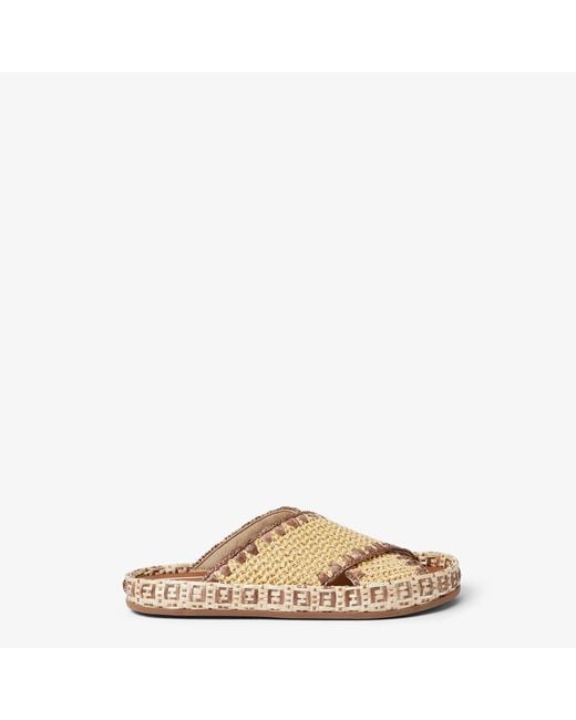 Fendi Natural Slides for men