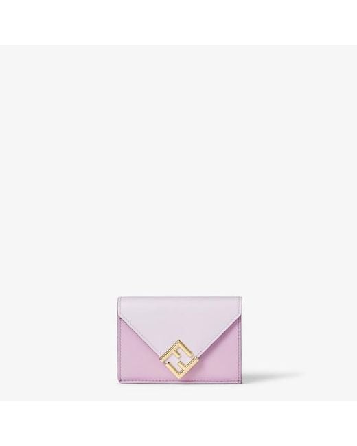 Fendi Pink Ff Diamonds Micro Trifold