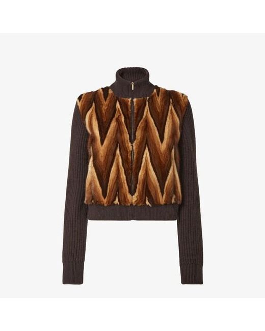Fendi Brown Bomber Jacket
