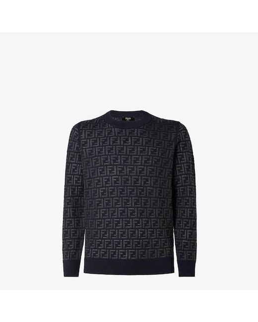 Fendi Blue Pullover for men