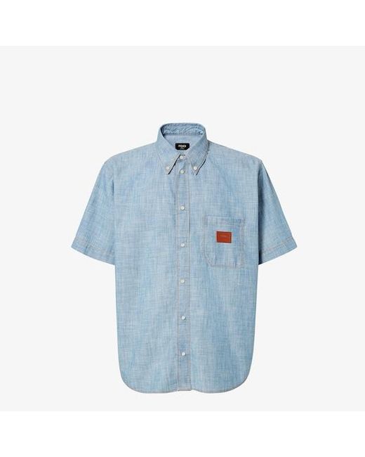Fendi Blue Shirt for men